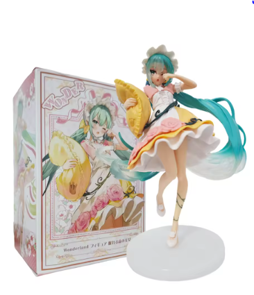 Hatsune Miku Anime Character Figure Lovely Design Japanese Style Cute Girl Miku Handmade PVC Model Ornaments for Miku Fans
