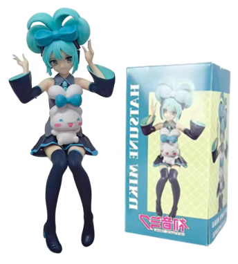 Hatsune Miku Anime Character Figure Lovely Design Japanese Style Cute Girl Miku Handmade PVC Model Ornaments for Miku Fans