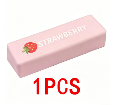 1-5PCS Soft Butter Squishy Toy Stretchy Squishy TPR Stress Relief Fidget Toy Strawberry Butter Bar Decompression Gift