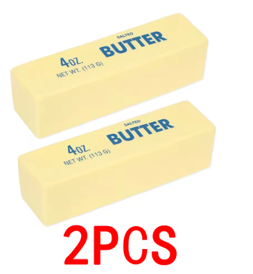 1-5PCS Soft Butter Squishy Toy Stretchy Squishy TPR Stress Relief Fidget Toy Strawberry Butter Bar Decompression Gift