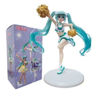 Hatsune Miku Anime Character Figure Lovely Design Japanese Style Cute Girl Miku Handmade PVC Model Ornaments for Miku Fans