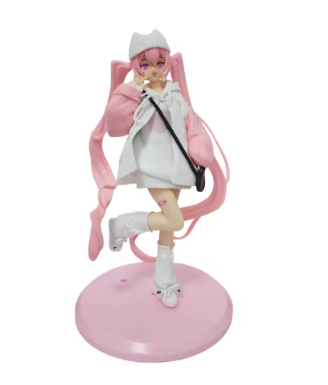 Hatsune Miku Anime Character Figure Lovely Design Japanese Style Cute Girl Miku Handmade PVC Model Ornaments for Miku Fans