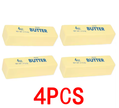 1-5PCS Soft Butter Squishy Toy Stretchy Squishy TPR Stress Relief Fidget Toy Strawberry Butter Bar Decompression Gift