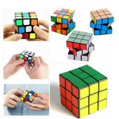 3x3 Speed Cube Magic Cube Smooth Puzzle Cube 3D Brain Teaser Twist Toy Party Game for Kids Adults Educational Stress Relief Gift