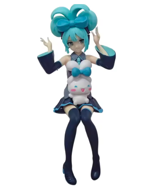 Hatsune Miku Anime Character Figure Lovely Design Japanese Style Cute Girl Miku Handmade PVC Model Ornaments for Miku Fans
